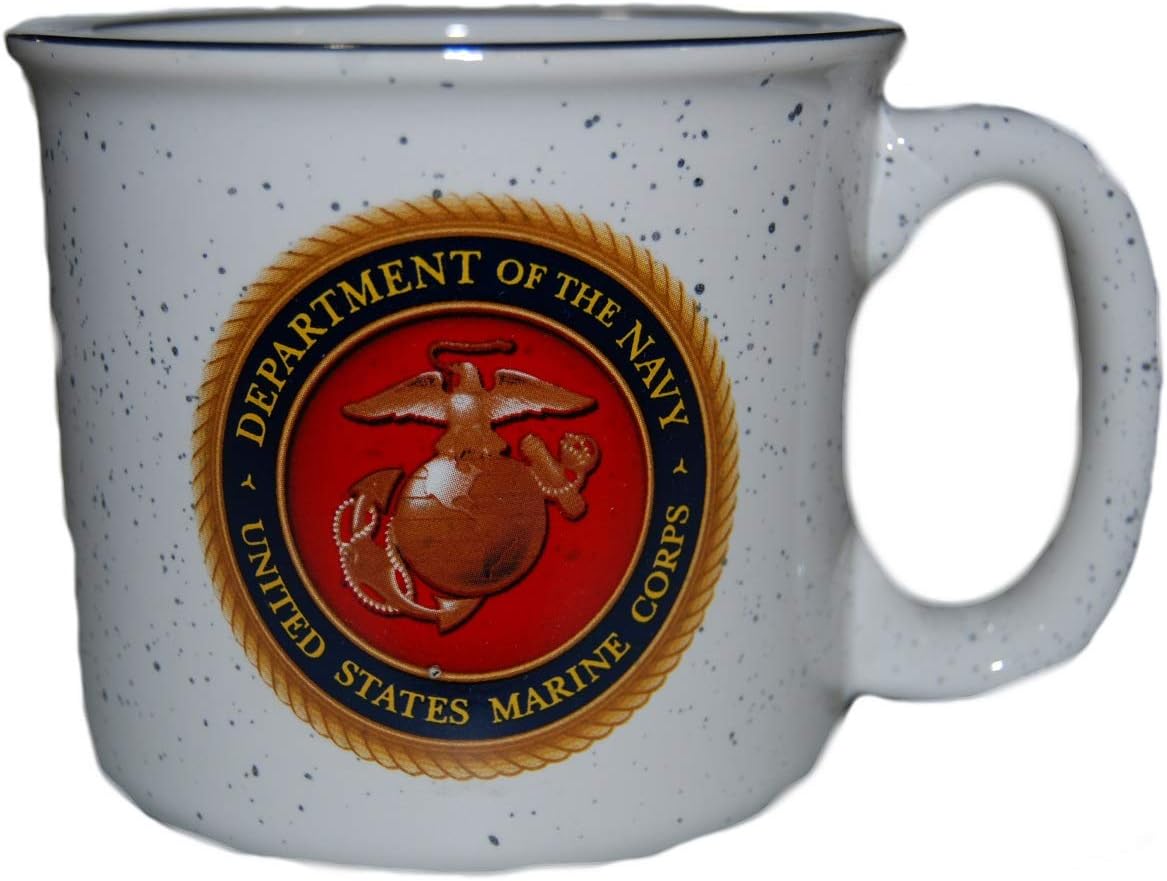 Military Coffee Drink Mugs - USMC Coast Guard Navy Army- Boxed (USMC)
