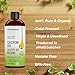Offernova Castor Oil 16 OZ- Aceite de Ricino - Cold Pressed 100% Pure, Certified Organic, Hexane Free for Eyelashes, Eyebrows, Frizzy, Hair Growth Women and Men, Beard Growth