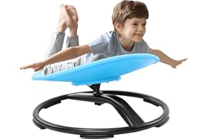 Zhenx Spinning Chair for Autistic Kids (3-18 Years), Sensory Swivel Chair for Teens with ADHD/Autism – 21×19 Inch 220LBS Weig