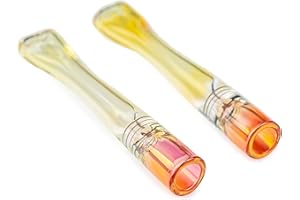 DR WATSON Dr. Watson - 3.5" Glass Cigarette Holder, Handmade Cigarette Mouthpiece (Set of 2)