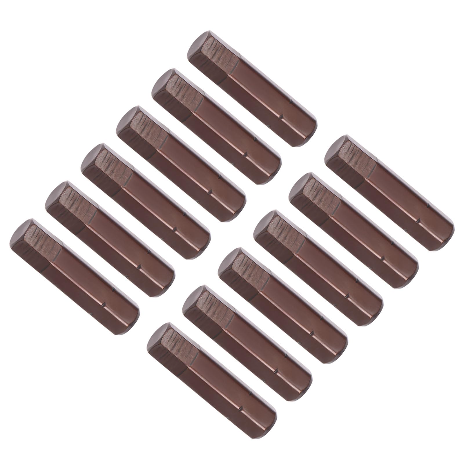 CoCud Hex Screwdriver Bits, 25mm Length 1/4" Hex Shank H6, S2 Steel Hexagon Head Screwdriver Bit - (Applications: for Automobile Repair), 12-Pieces