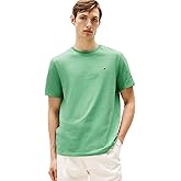 Tommy Hilfiger Men's Flag Regular Fit Crew Neck T-Shirt, FrostedEvergreen, S