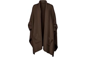 CUBRIDGE Wearable Blanket Sherpa Poncho Unique Office Work Warm Cozy Shawl TV Throw Blankets, Plush Cape Wrap for Adults