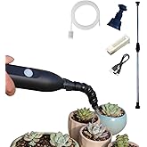 Portable Electric Water Sprayer for Indoor Plant Watering Succulent Plants Hanging Plants Small Pots Waterer, Long Spout Watering Can for Slow Watering Small Cactus Houseplants with 16ft Silicon Tube