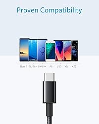 Anker USB Type C Cable, [2-Pack, 6 ft] Premium