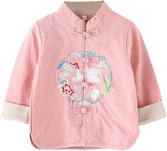Amazon Littlespring春 秋 キッズ 男の子 リネン 綿麻 チャイナ シャツ スタンドカラー 中国風 長袖シャツ 子供服 中華服 シャツ 通販