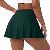 Yuerlian Pleated Tennis Skirts for Women with 2 Pockets High Waisted Golf Athletic Workout Sports Skorts Skirts Casual