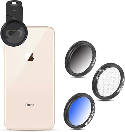 Amazon My Miracle 携帯電話のレンズカメラ 用 フィルターセット フィルター 3枚 6本線 偏光フィルター グラデーションフィルターキット クロスフィルター Iphone X 7 8 7plus 8 Plus Android Ipad などいろいろな機種に対応できます 37mm フィルターセット 通販