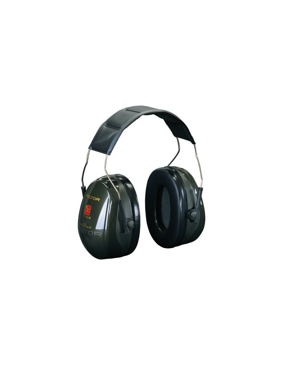 3M PELTOR Optime II Earmuffs, 31 dB, Green, Foldable, H520F-409-GQ
