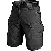 YAXHWIV Mens Tactical Shorts 11" Waterproof Hiking Fishing Breathable Quick Dry Cargo Short Shorts Regular(NO Belt)