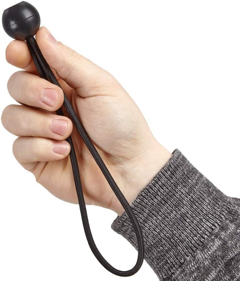 Qtimal Ball Bungee Cords, 30 Pack of 3 Sizes Tarp & Canopy Shock Cords, Extreme Heavy Duty Gazebo Tarp Tie Down Cord - - 