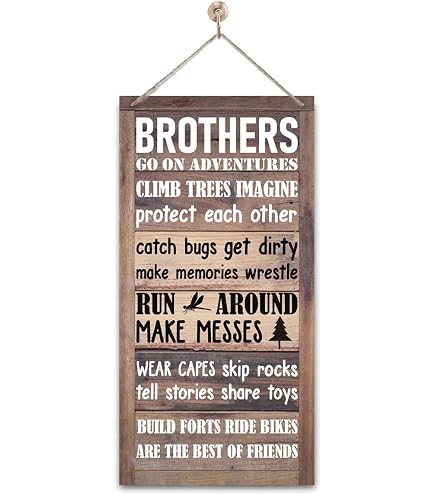 Family Rules Home Signs Decor, Hanging Wood Sign Home Décor, Wooden 6