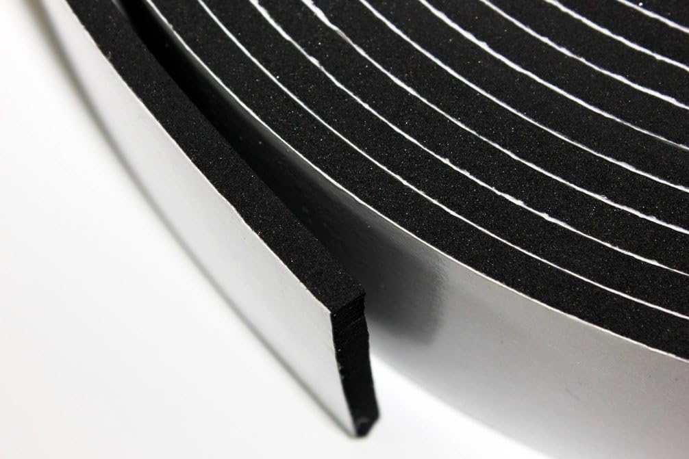 Acoustic/Soundproofing Resilient Tape - 50mm Width x 5mm Thick x 10m Length, Black - Image 4