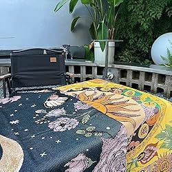 Hopstar Mushroom Butterfly Throw Blanket Moon