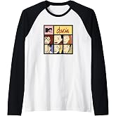 Daria Character Squares Raglan Baseball Tee