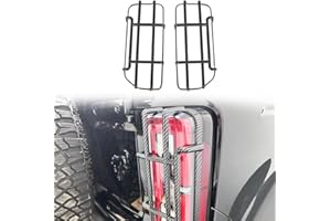 POETRYXIAO Tail Light Cover Guard for 2021-2023 Ford Bronco(Not Fits Bronco Sport), Stylish Off-road Style Taillight Trim,Rear Light Lamps Guards for Bronco Accessories(Carbon Fibre)