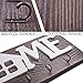 I.S.Company- Key Holder for Wall “Home” Natural Wood | Decorative Rustic Key Ring Holder w/ 5 Hooks, Premium Organizer for Living Area, Kitchen, | Wall-Mounted Keyring Rack (Special Brown)