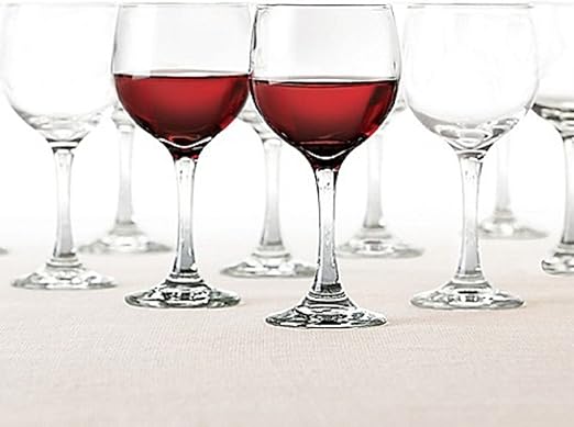 Amazon Com Salt Red Wine Glasses Measures 7 H 10 5 Oz Set Of