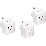 Amazon Basics 3-Pack Travel Plug Adapter Type I, Australia, New Zealand and China
