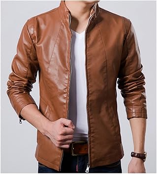 Amazon Co Jp フェイクレザージャケット 裏面起毛素材 ライダーメンズ バイク Pu革ジャケット ライダースジャケット バイクウェア レザー 紳士服 男性 秋冬春ライダースジャケット バイクウェア メンズ カーキ L スポーツ アウトドア