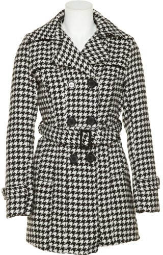 Herringbone Double-Breasted Coat 