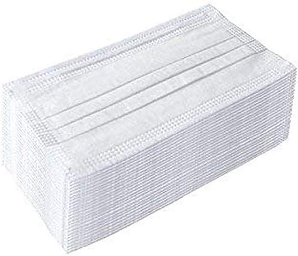 JeniDress 3-ply Disposable Earloop Face Masks Surgical Masks Disposable Breathable Blocking Dust Allergy Air Pollution Flu Masks 002(White, 50 PCS/Box)