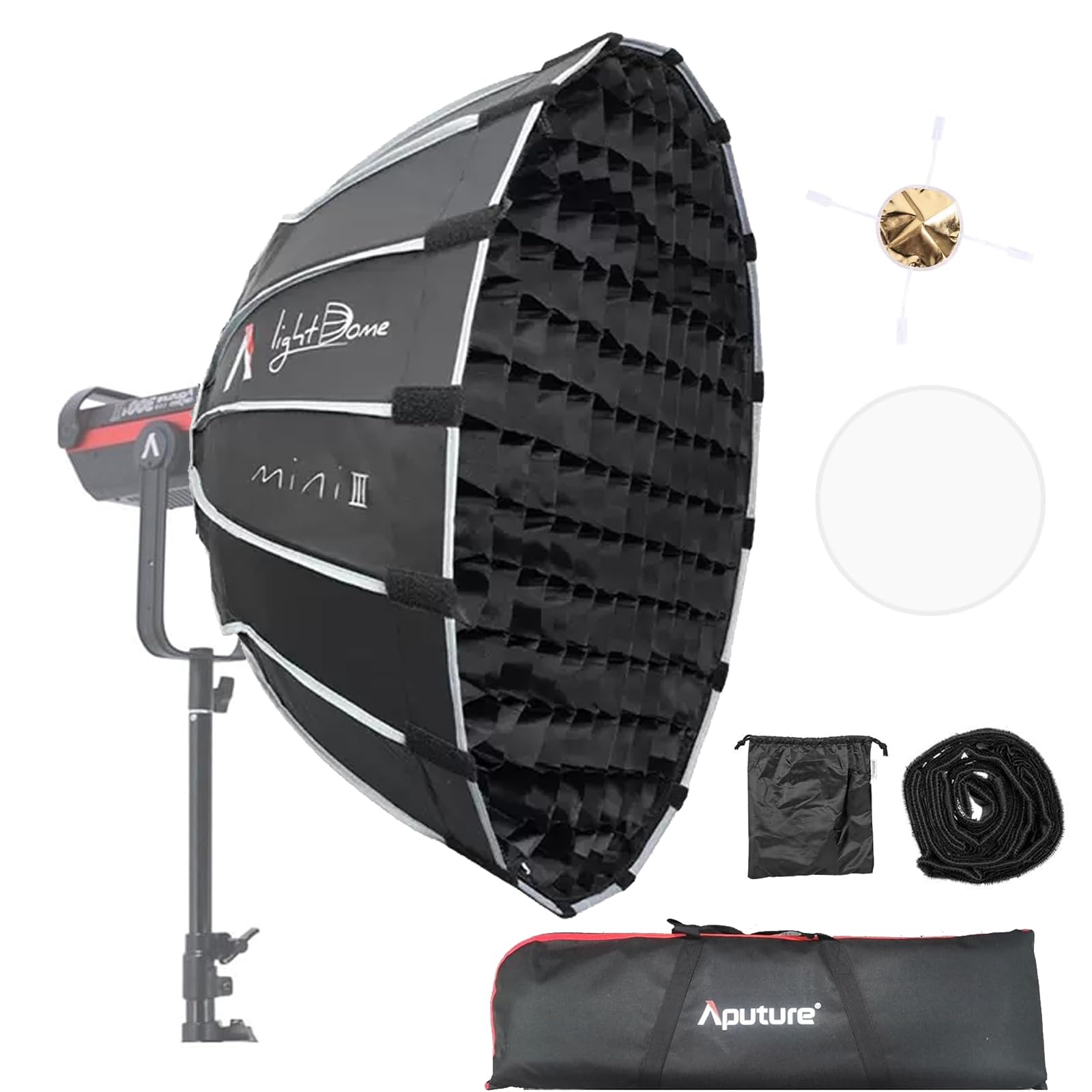 thumbnail image 2 of Aputure F10 Barn Doors With Bowens Mount - 8-Leaf Light Control For LS600D, LS300X, LS1200D & Other Aputure Lights 2 of 6