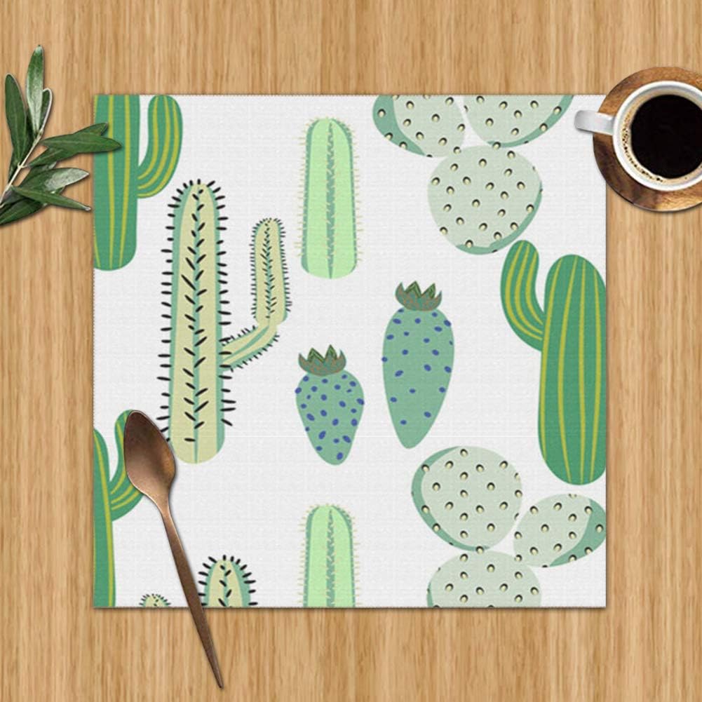Various Cacti Desert Cactus Nature Colour Print Placemats