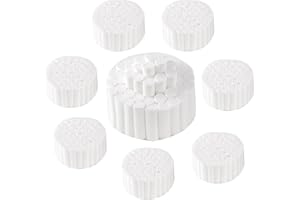 400 PCS Dental Gauze Rolls Cottons Pads, Nosebleed Kit Accessories #2 Medium 1.5" Mouth Gauze Nose Plugs for Dental Clinic, H