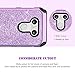 LG G6 Case,LG G6 2017 Case,BENTOBEN Shockproof 2 in 1 Glitter Bling Slim Fit Hybrid Hard Cover Laminated with Sparkly Shiny Faux Leather Chrome Protective Phone Case for LG G6 for Girls & Women Purple