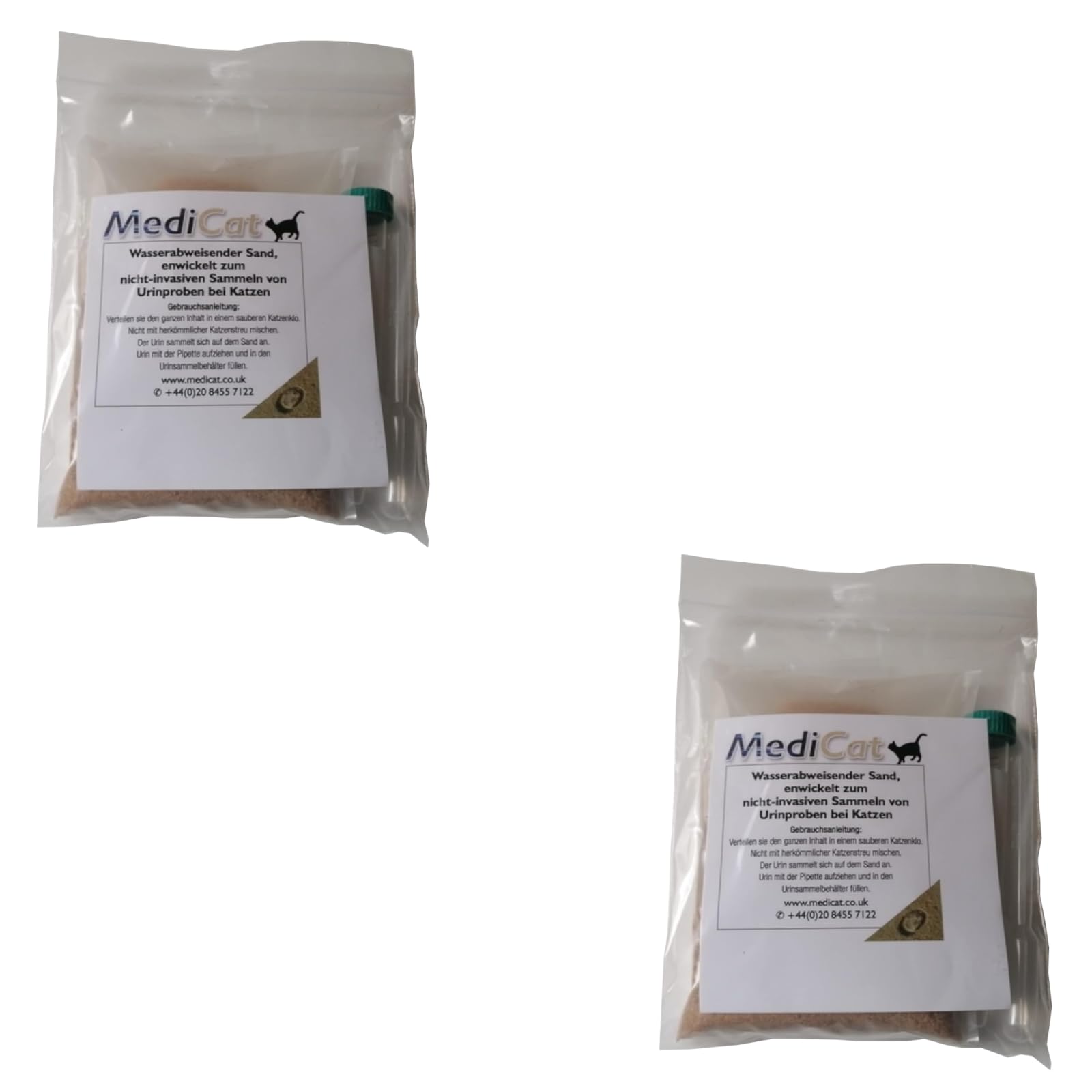 MediCat Cat Litter | Twin Pack | 2 x 300g | Recovery Litter | Suitable for All Animals | Stress Free Urine Sample Collection