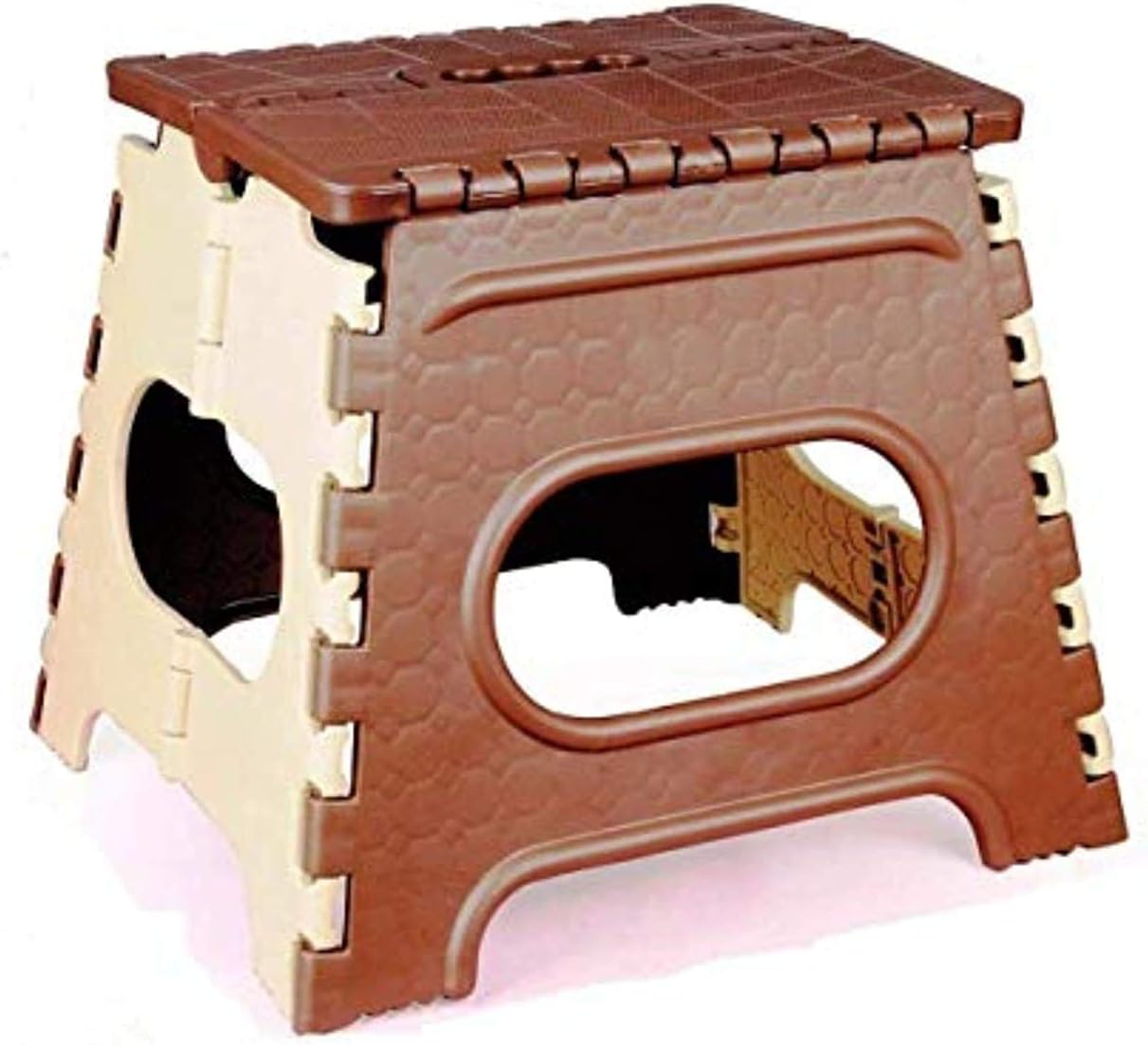 MIVIGA 12 inch Super Strong Adjustable Portable Folding Step Stool for