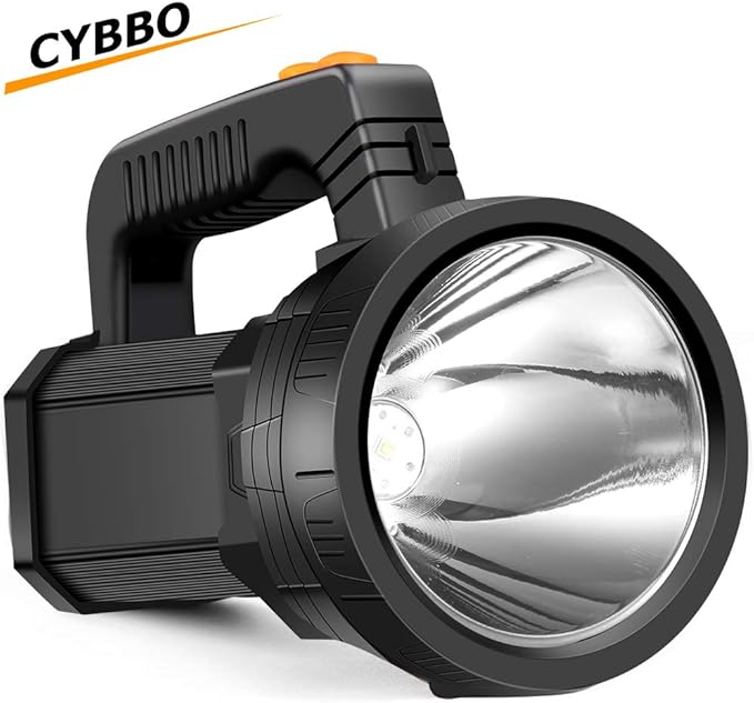 LED Handheld Spotlight Flashlight Super Bright Rechargeable 9600mAh
