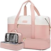 LOVEVOOK Weekender Bag, Large Travel Duffel Bag for Women with 2 Packing Cubes, Carry on Overnight Bag with Shoe Compartment, Mom Hospital Bags for Labor and Delivery