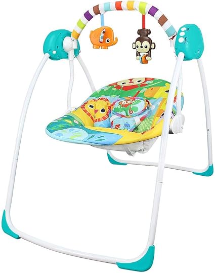 Todeco Balancelle Pour Bebe Transat Pour Bebe Dimensions 80 X 76 X 54 Cm Fonction De Balancement 4 Reglages Animals World Pattern Amazon Fr Bebes Puericulture