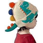 Capt. Bambu Children's Dinosaur Ear Protection Hat, Ear Beanie for Boys & Girls Unisex Dinosaur Winter Hat