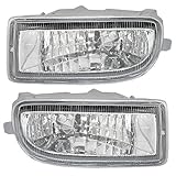 Driver and Passenger Fog Lights Lamps Replacement for Toyota SUV 81220-60042 81210-60122
