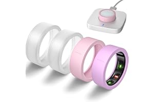 BandRain Ultra-Thin Covers Compatible with Oura Ring Gen 4/Oura Gen 3 Cover, Anti-Scratch Elastic Silicone Protector Case Smart Rings Accessories for ULTRAHUMAN Ring AIR Women Men, 4 Pack