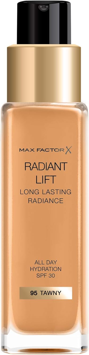 Max Factor Radiant Lift Liquid Pump Medium to Full Coverage Radiant Finish Foundation with SPF30 and Hyaluronic Acid