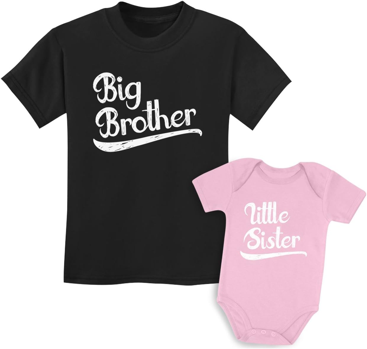 Big Brother Little Sister Matching Outfits Boys Girls Sibling Shirts Set
