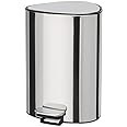 Joseph Joseph EasyStore Luxe Stainless Steel 5 Liter Pedal/1.3 Gallon Trash Can with Bin Liner Storage, Soft-Close Lid, Removable Inner Bucket, for Bathroom, Bedroom, Office