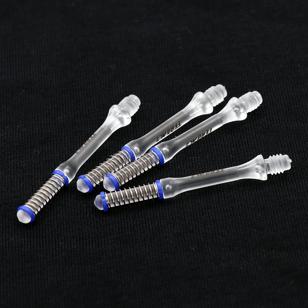 CUESOUL TERO AK7 Dart Shafts Built-in Spring Telescope for Steel Point Arrows and Soft Pointed Arrows, Set of 4 pFCS（FCS-AK7+7XF44）