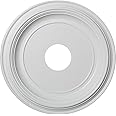Ekena Millwork 16"OD x 3 1/2"ID x 1 3/8"P Traditional Thermoformed PVC Ceiling Medallion (Fits Canopies up to 9 1/2")