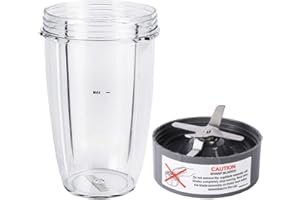 GAHSELEC Blender Replacement Parts for Nutribullet Blender, 24OZ Cup with Replacement Extractor Blade Compatible with Nutribullet 600W 900W Blenders