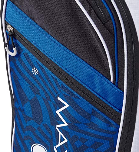 Maxfli 2019 Honors Plus Golf Cart Bag Lightweight 14-Way Top 3 Dividers w/Insulated Pocket (White/Blue)