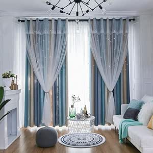 qidongyituo Cortinas De Salon para Domitorio Moderno Cortinas De