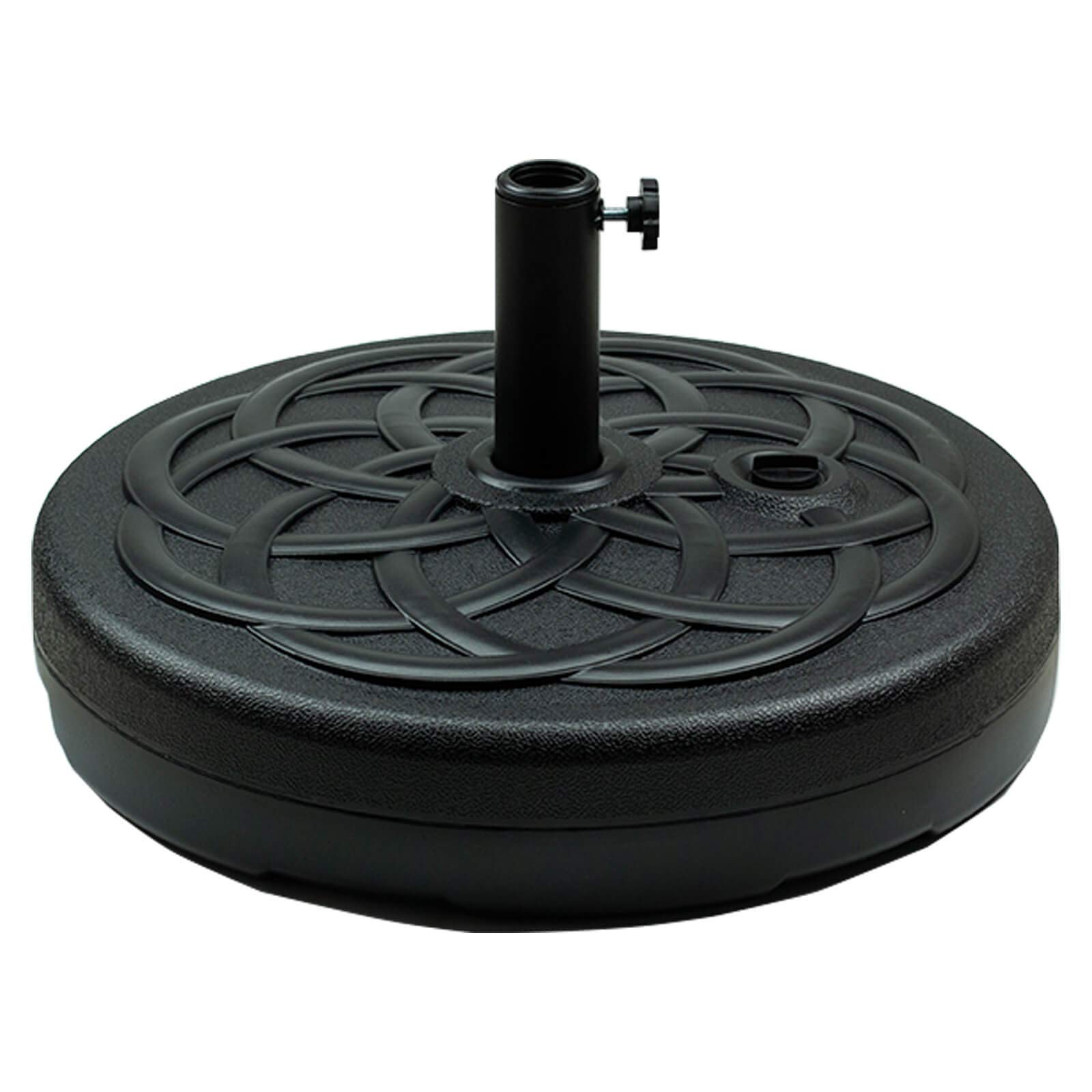 Orgrimmar Water Filled 55LB Patio Umbrella Base Heavy Duty Round Patio Umbrella Base Stand Water Filled Umbrella Base Stand for Outdoor