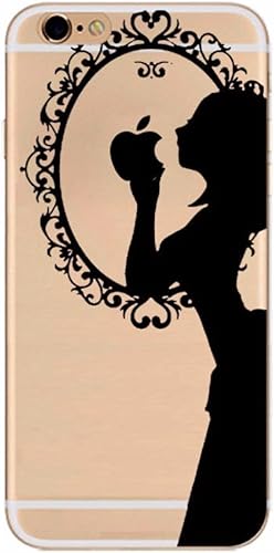 Amazon スマホケース スマホカバー Iphoneケース クリアケース シルエット 白雪姫風 プリンセス 姫 ノーブランド品 シューズ バッグ