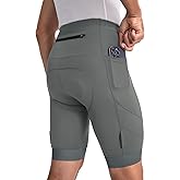 BERGRISAR Men's 4D Padded Bike Shorts Cycling Shorts with Zipper Pocket Biking Bicycle Shorts