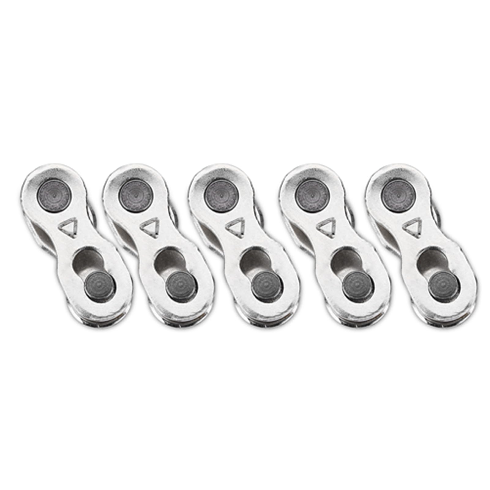Fafeims 5 Pairs Heavy Duty Bike Quick Release Chain Steel Mater Link Magic Joint Connector for 8/9/10 Speed , Silver(8/7/6 speed)